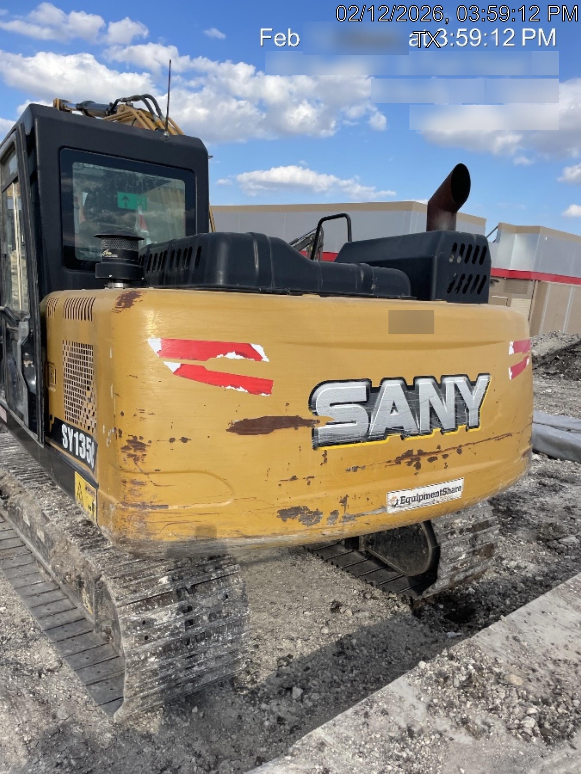 Sany SY135C SY135 Tier 4 - Cab, Hydraulic QC,  Buckets: 36" , Hydraulic Hammer 1,500 lb impact class