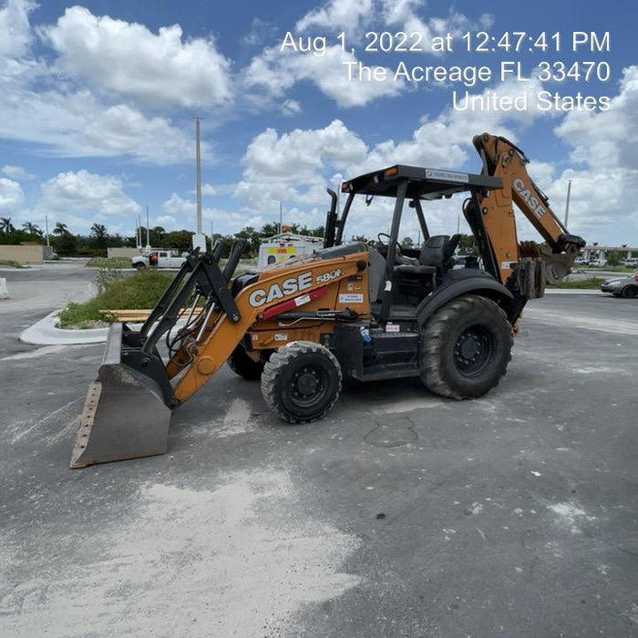 2017 Case 580N EP STANDARD HOE, ROPS, PILOT CONTROLS, AUX HYD