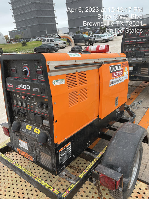 2022 Lincoln Electric LE400 Kubota V1505, Trlr, Cable Rack, Light Kit, ES Decals, T3