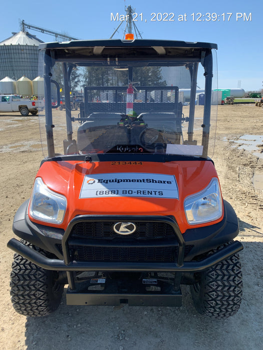 2022 Kubota RTV-X1140W-H Plastic Canopy, Windshield Acrylic Clear, LED Strobe Light, Wire Harness Kit, Back up Alarm