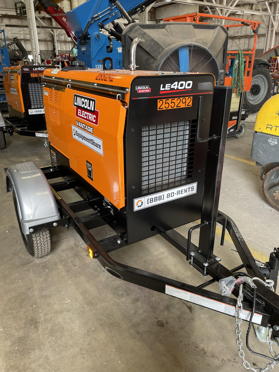 2022 Lincoln Electric LE400 Kubota V1505, Trlr, Cable Rack, Light Kit, ES Decals, T3