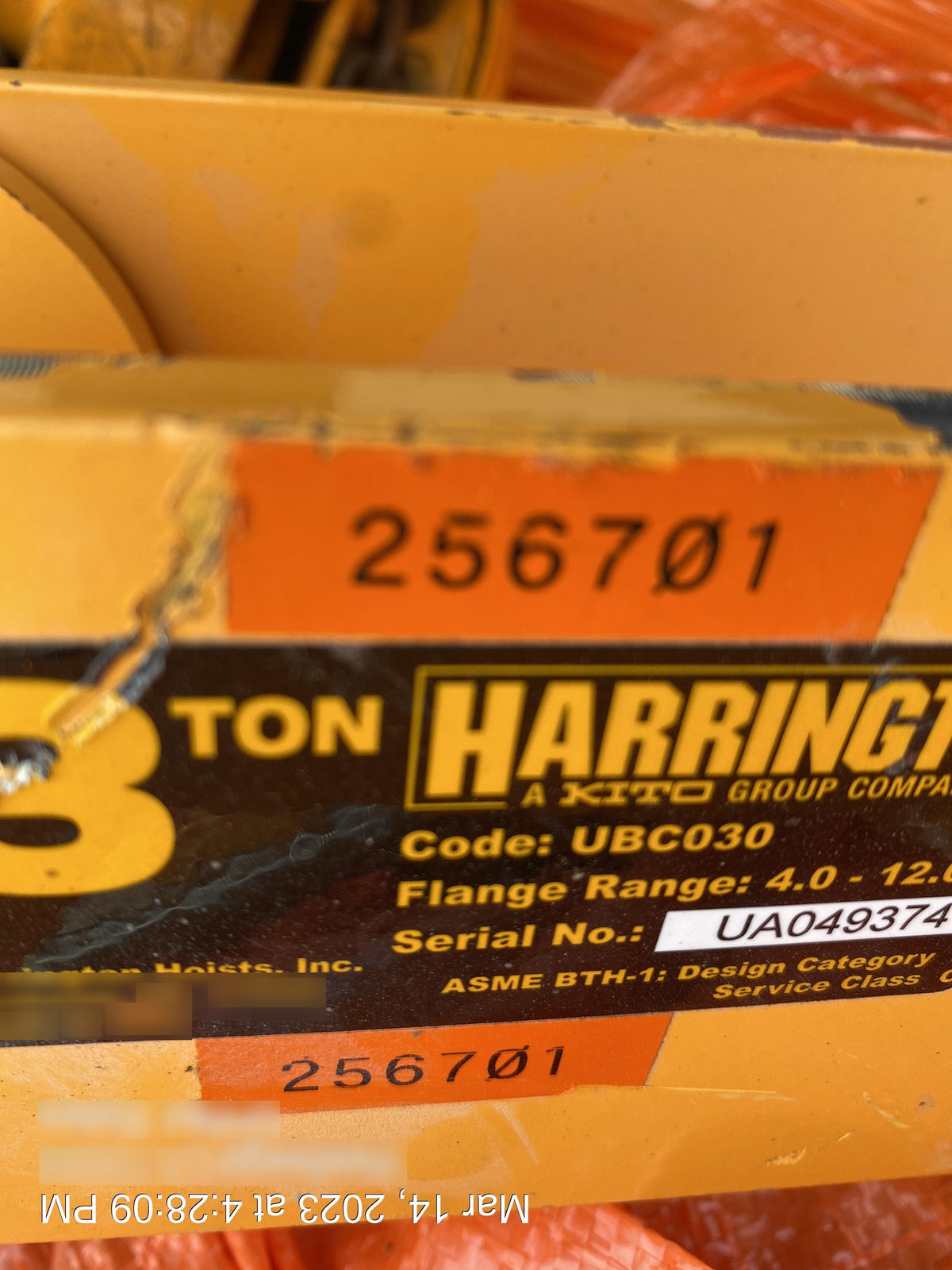 2022 HARRINGTON UBC030