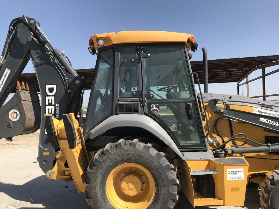 2020 John Deere 310LEP Cab/Heat/Air, 4WD, Standard Stick, Pilot Controls, 2 Way Hydraulics, TAG Manual QC