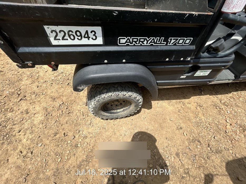 2022 Club Car CA1700D Canopy, Diesel, 4 Passenger