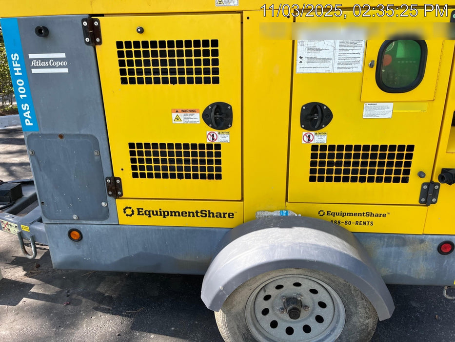 2021 ATLAS COPCO PAS 100 HF CS Enclosed