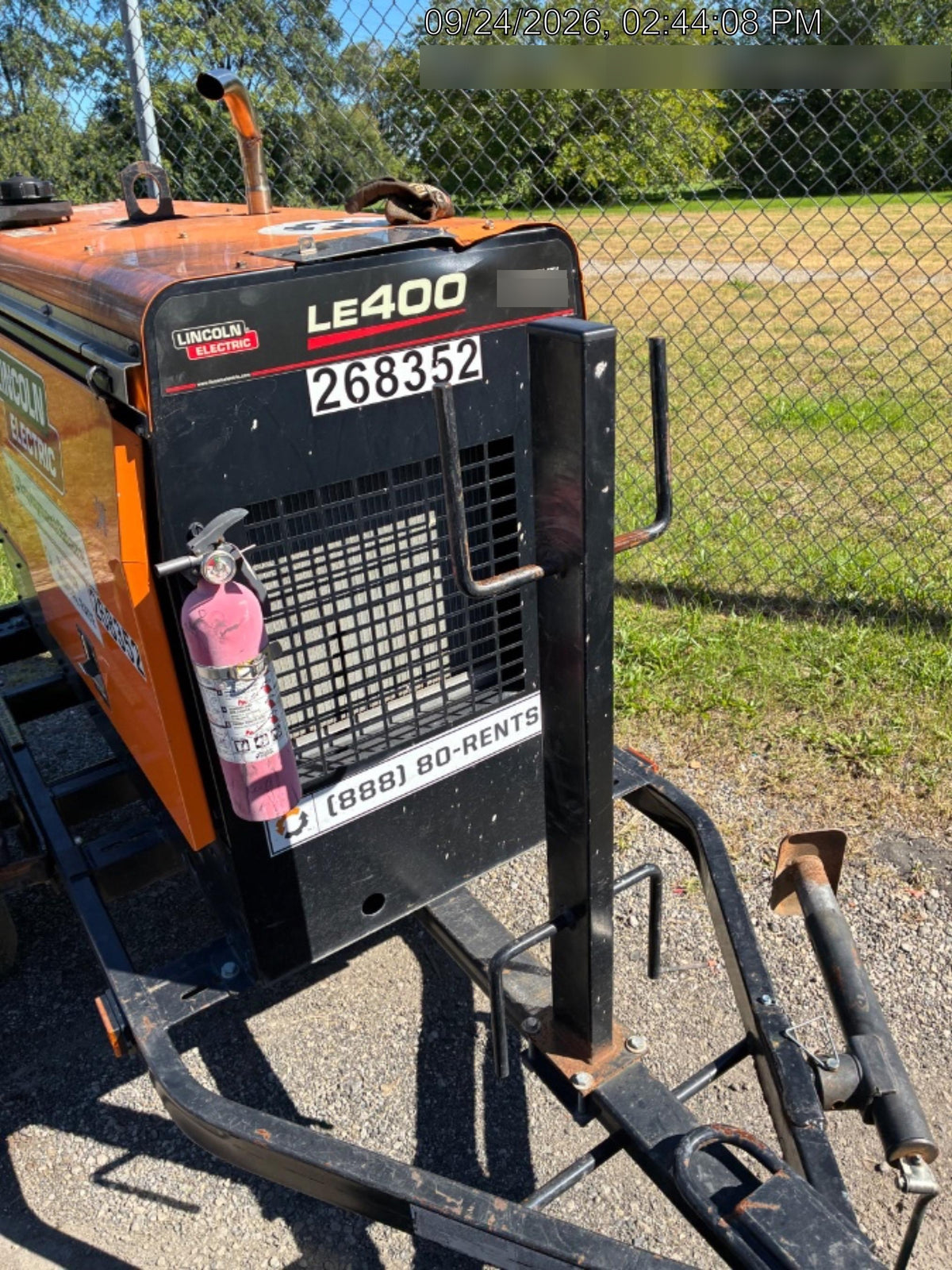 2022 Lincoln Electric LE400 Kubota V1505, Trlr, Cable Rack, Light Kit, ES Decals, T3
