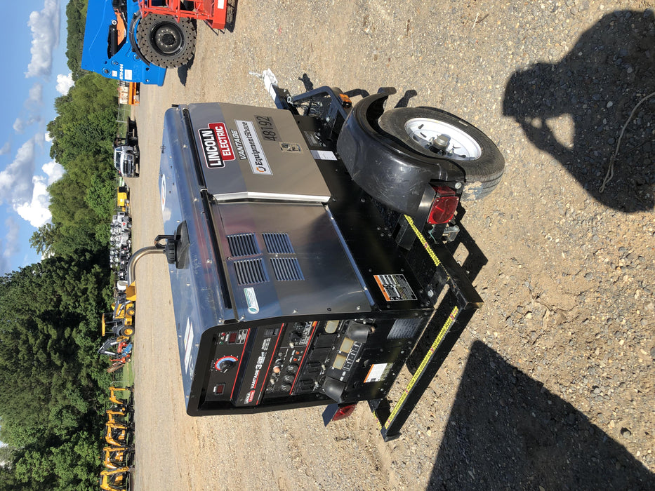 2019 Lincoln Electric Vantage 322 Ready-Pak 3, Two Wheel Trailer, Fender and Light Kit, Cable Rack