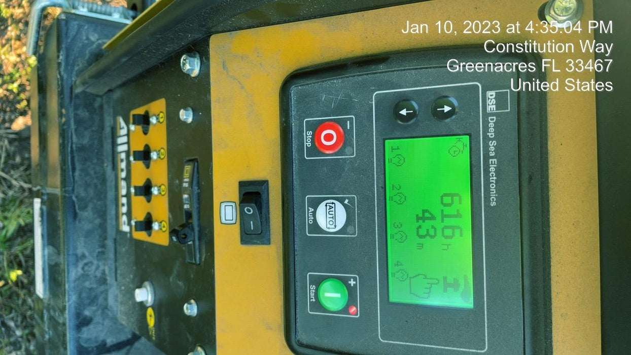 2022 Allmand NLV3GR (4) LED Light Fixture 350W, 23' Vertical Mast, 3kW Prime, Towable, ES Decals, T3