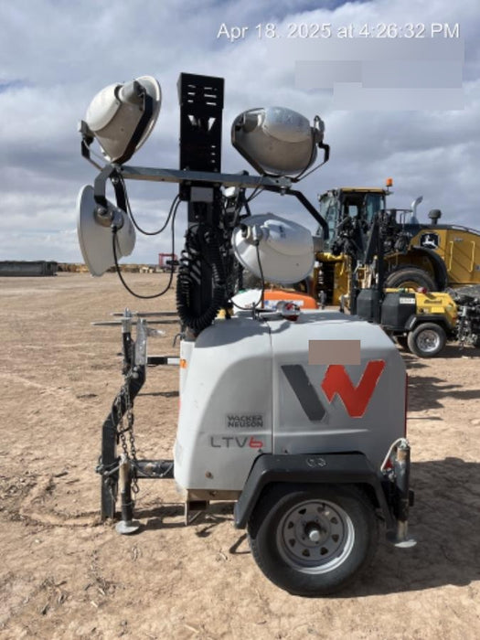 2019 Wacker Neuson LTV6L-MH Wacker Neuson LTV6L Mobile Light Tower w/Fuel Level Sensor Installed