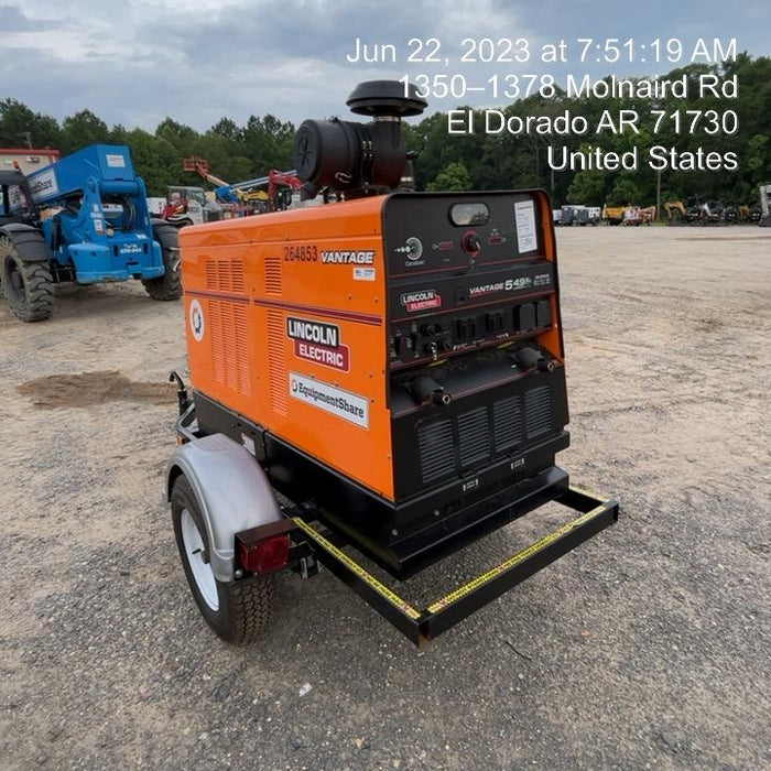 2022 Lincoln Electric Vantage 549X Crosslink Technology, Trailer Mounted, ES Decals, T3