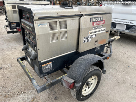 2019 Lincoln Electric Vantage 322 Ready-Pak 3, Two Wheel Trailer, Fender and Light Kit, Cable Rack