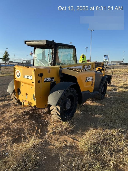 2020 JCB 505-20TC Cab/Heat/Air, Solid Tires, Work Lights, Beacon, Aux Hydraulics, Back up Alarm, ES Decals