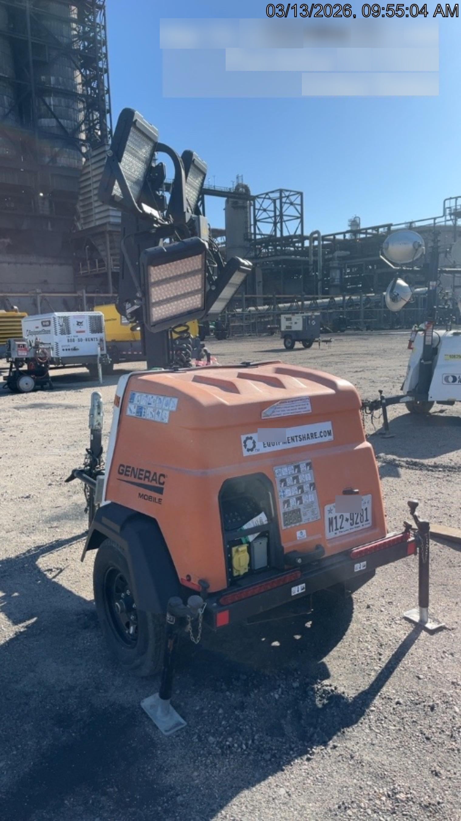 2023 Generac MLT2 Diesel, Flex Switch 120V Input, Powerzone Controller, 
(4) 320W LED Lights, 4kW Generator, 39.9 Gal Fuel Tank, 2" Ball, T3