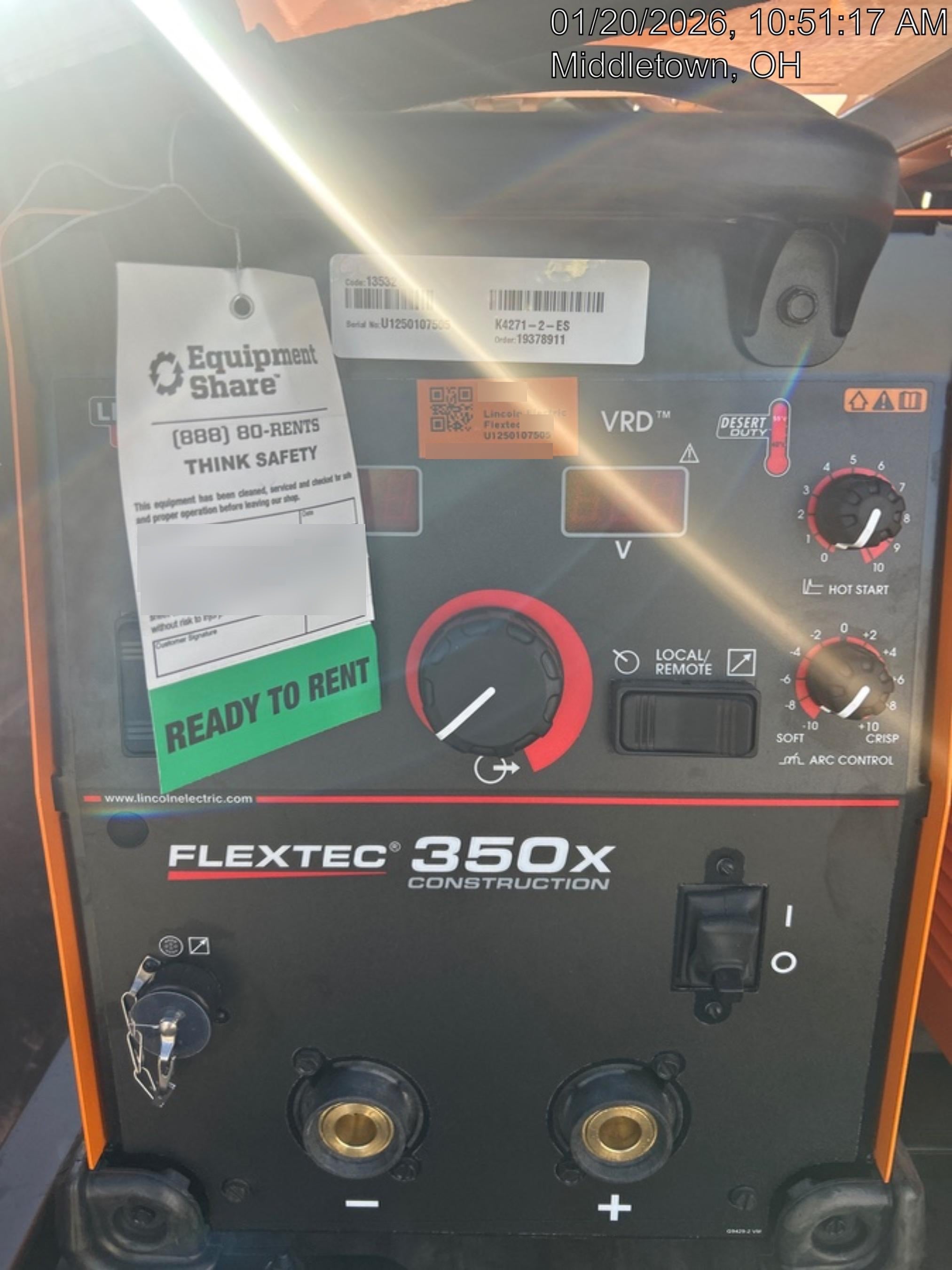 2025 LINCOLN ELECTRIC FLEXTEC 350X
