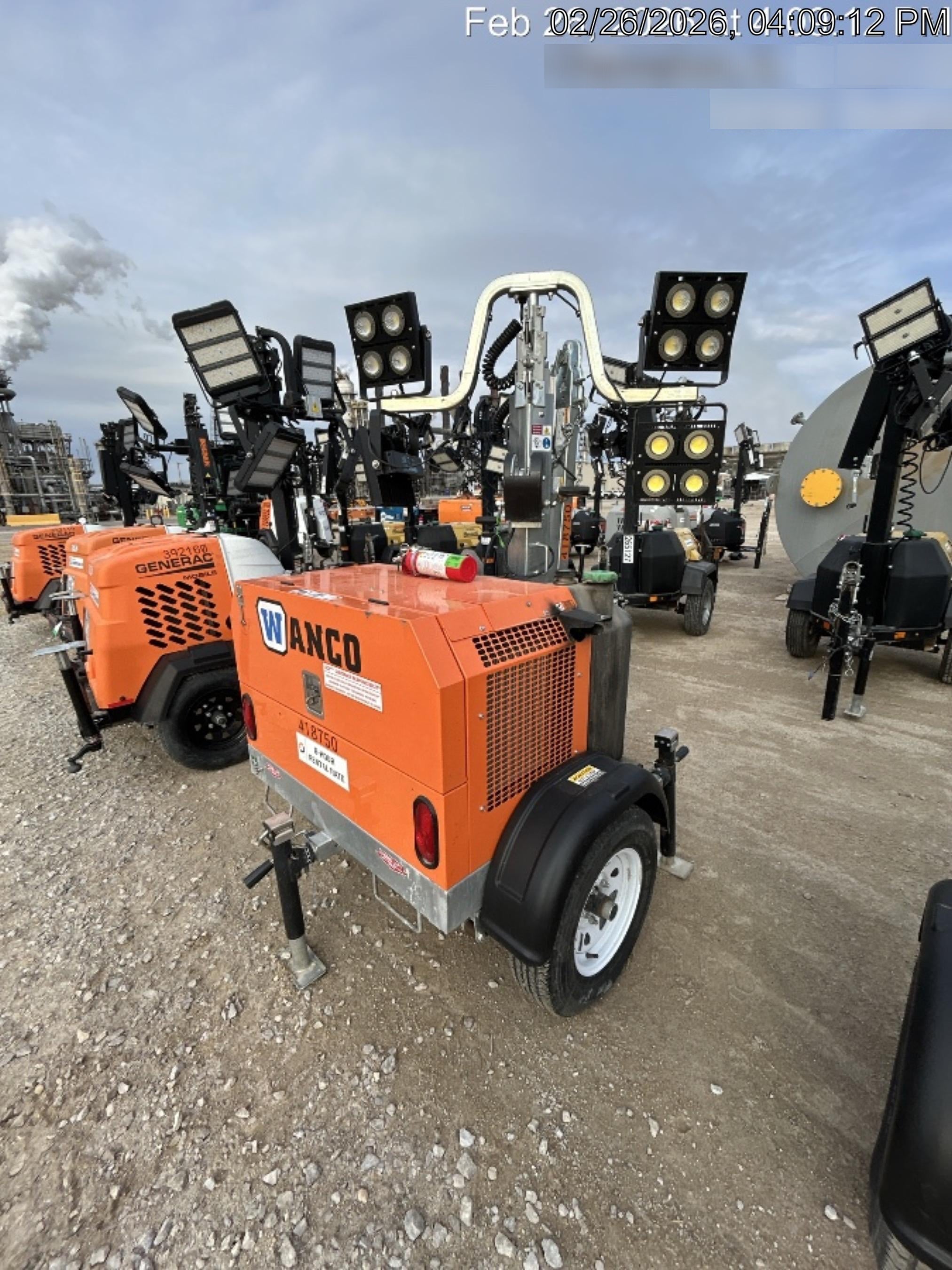 2024 Wanco WLTT-4MM4K Diesel, Deep Sea Controller, Shore Power Plug, Auto Start, (4) 350W LED Floodlights, 4kW Generator, 60 Gal Fuel Tank, 2" Ball, T3