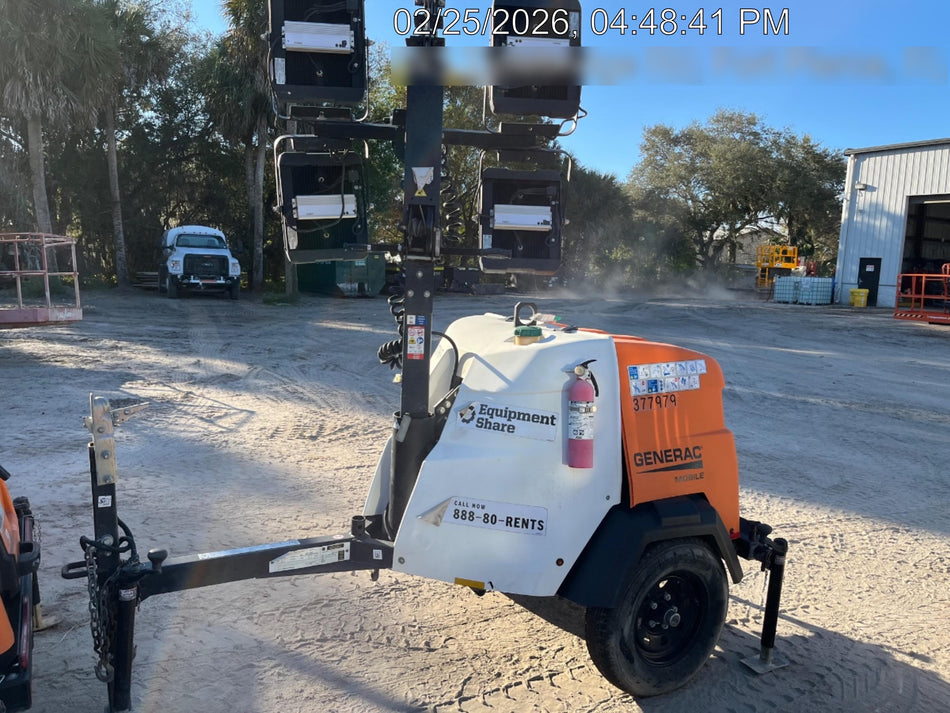 2023 Generac MLT2 Diesel, Flex Switch 120V Input, Powerzone Controller, 
(4) 320W LED Lights, 4kW Generator, 39.9 Gal Fuel Tank, 2" Ball, T3