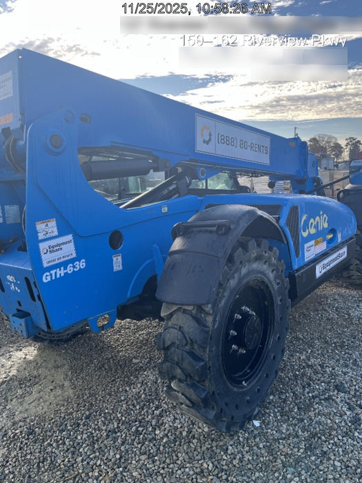 2020 Genie GTH-636 Cab/Heat/Air, Solid Tires, Work Lights, Beacon, Aux Hydraulics, Back up Alarm