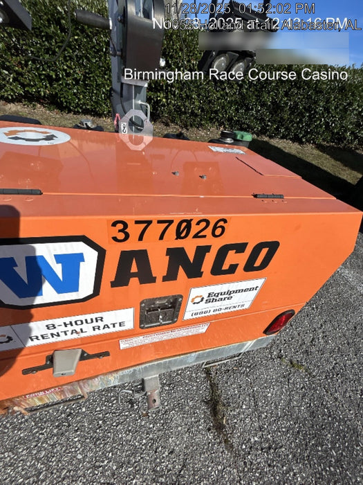 2023 Wanco WLTT-4MM4K Diesel, Deep Sea Controller, Shore Power Plug, Auto Start, (4) 350W LED Floodlights, 4kW Generator, 60 Gal Fuel Tank, 2" Ball, T3