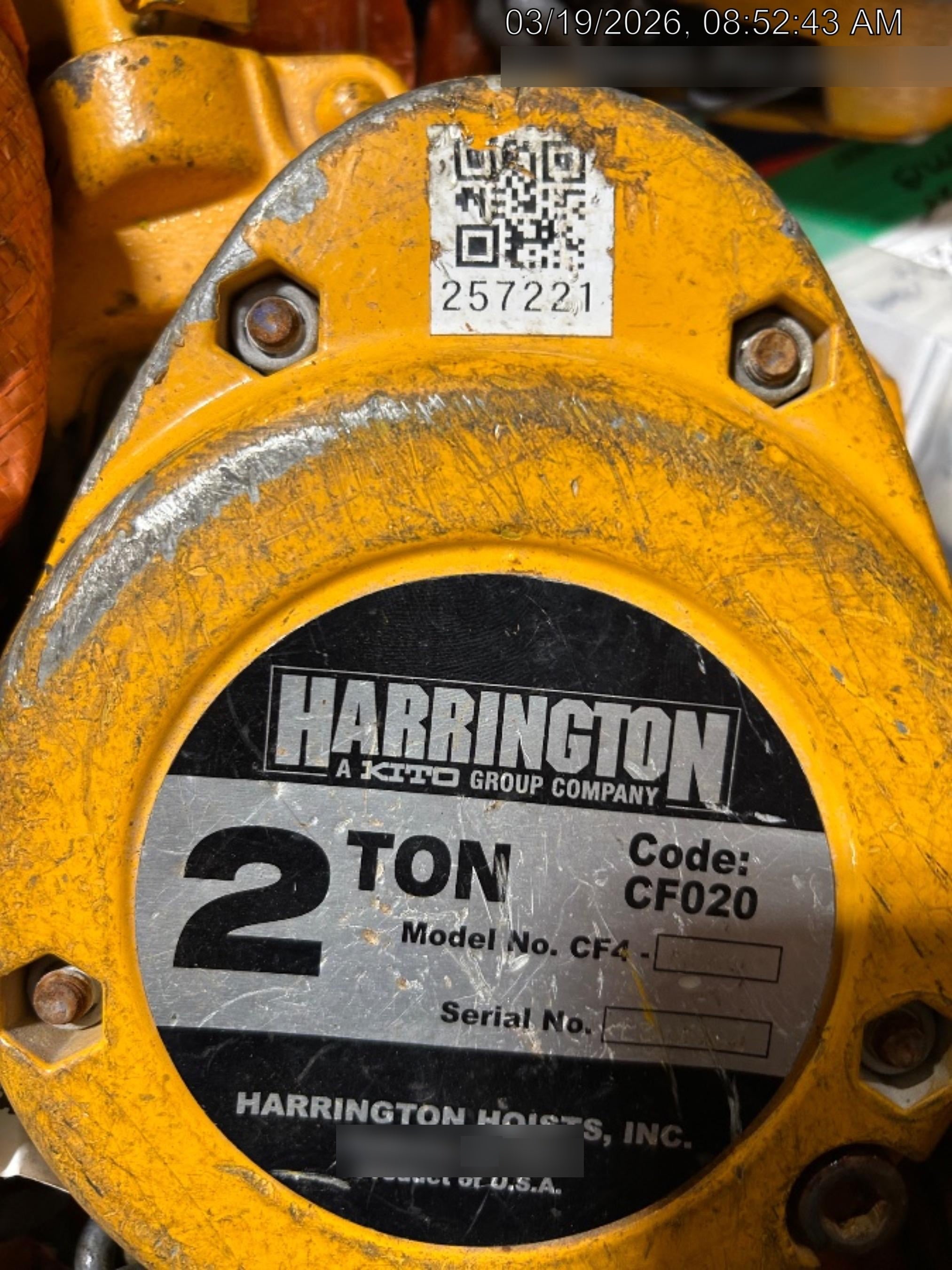 2022 HARRINGTON CF020-20