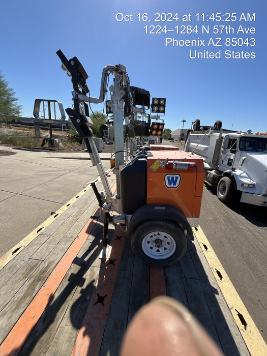 2024 Wanco WLTT-4MM4K Diesel, Deep Sea Controller, Shore Power Plug, Auto Start, (4) 350W LED Floodlights, 4kW Generator, 60 Gal Fuel Tank, 2" Ball, T3