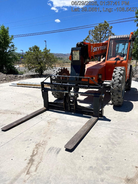 2019 Skytrak 6036 Cab/Heat/Air, Solid Tires, LED Work Lights, Beacon w/50" Carriage, 48" Pallet Forks