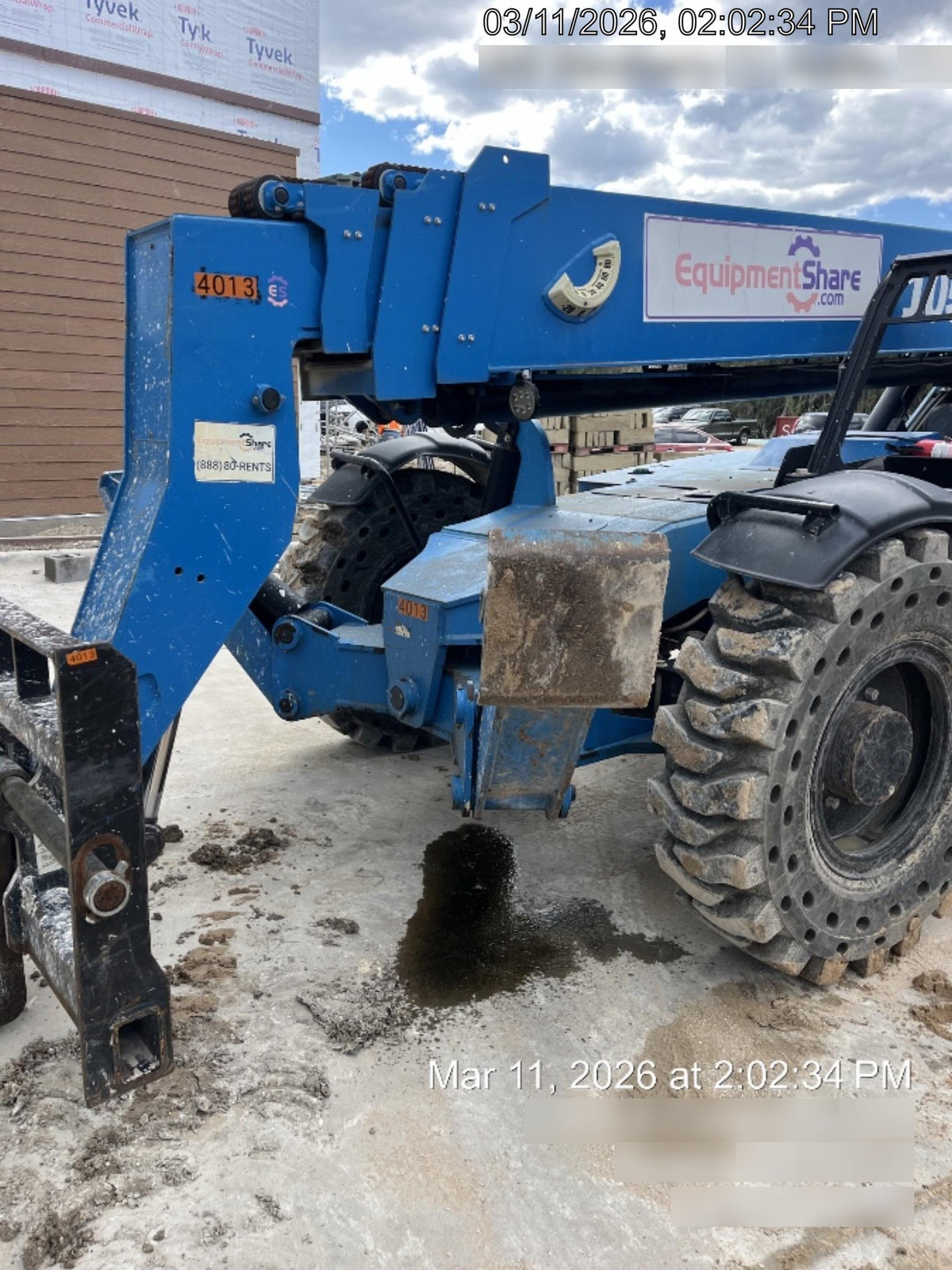 2017 Genie GTH-1056 Genie GTH1056, Solid Tires, 60" carriage, Light Kit, Open ROPS