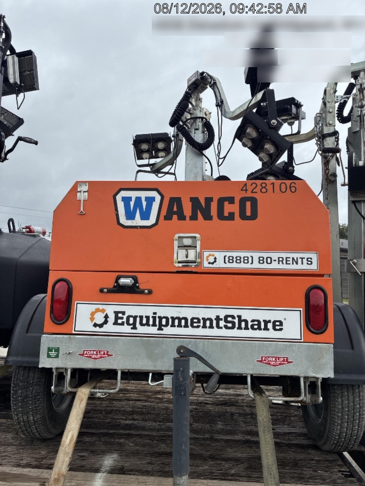 2024 Wanco WLTT-4MM4K Diesel, Deep Sea Controller, Shore Power Plug, Auto Start, (4) 350W LED Floodlights, 4kW Generator, 60 Gal Fuel Tank, 2" Ball, T3