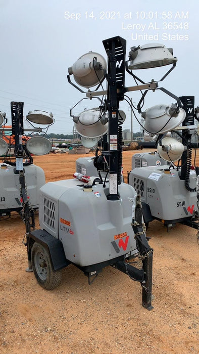 2019 Wacker Neuson LTV6L-MH Wacker Neuson LTV6L Mobile Light Tower w/Fuel Level Sensor Installed
