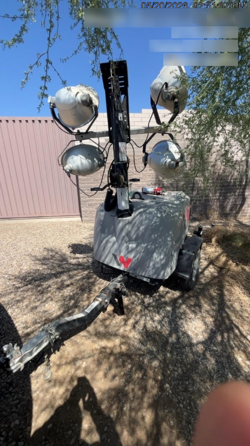 2018 Wacker Neuson LTV6L-MH Wacker Neuson LTV6L Towable Light Tower
