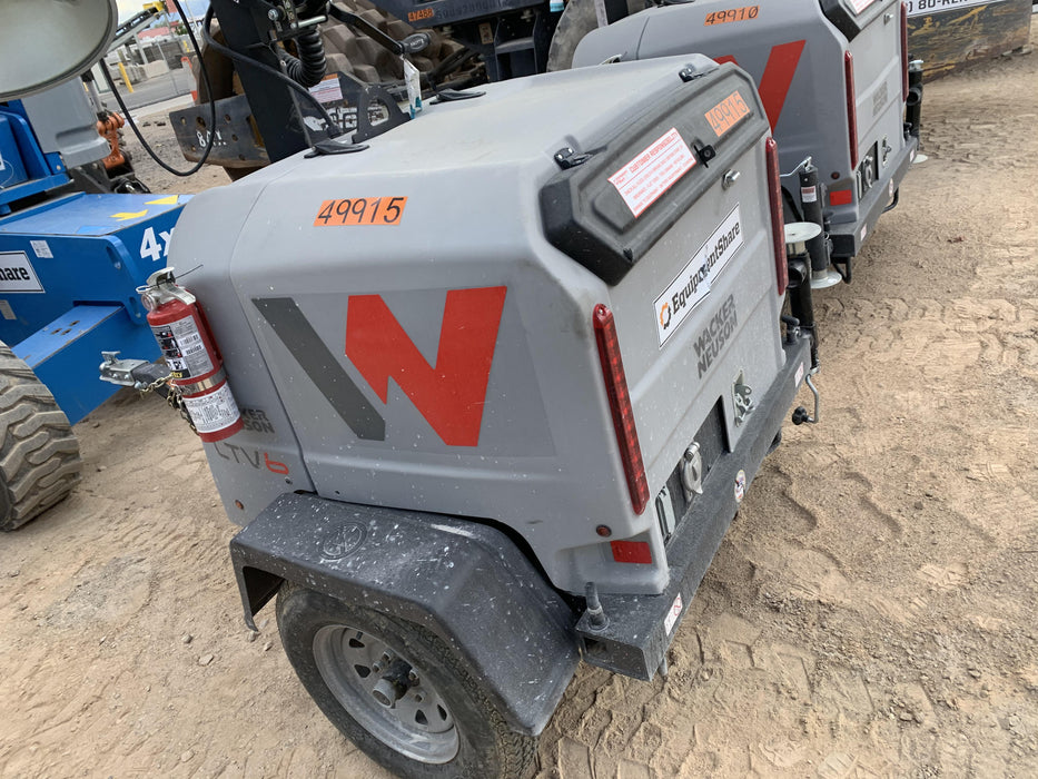 2019 Wacker Neuson LTV6L-MH Mobile Light Tower w/Fuel Level Sensor Installed