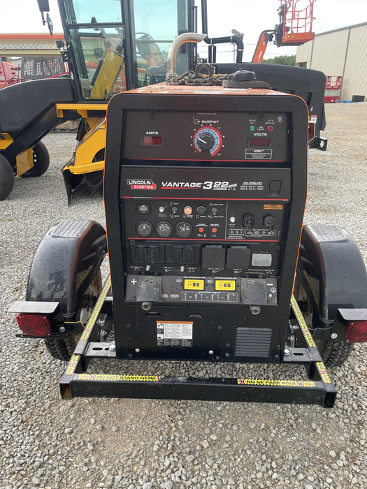 2021 Lincoln Electric Vantage 322 Vantage 322 Ready Pak 3 w/ Decals, ORANGE (includes trailer, cable rack, fender light kit) NO Telematics