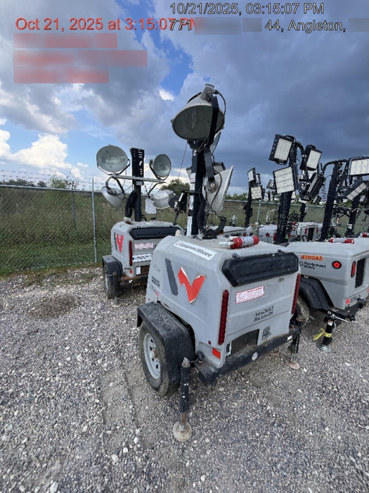 2018 Wacker Neuson LTV6L-MH Wacker Neuson LTV6L Mobile Light Tower w/Fuel Level Sensor Installed
