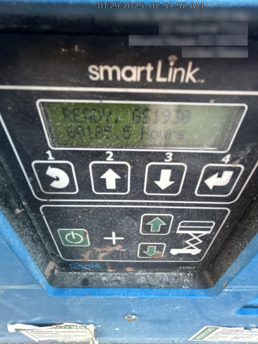 2020 Genie GS-1930 Solid Non Marking Tires, Beacon, Folding rails with half height swing gate, 800W Inverter