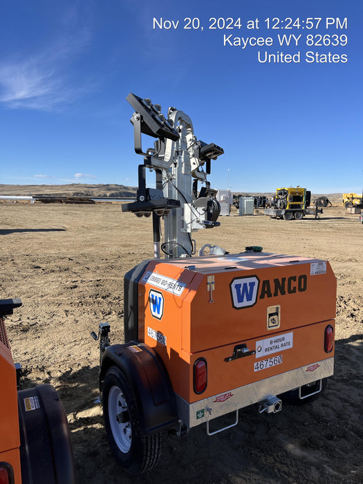 2024 Wanco WLTT-4MM4K Diesel, Deep Sea Controller, Shore Power Plug, Auto Start, (4) 350W LED Floodlights, 4kW Generator, 60 Gal Fuel Tank, 2" Ball, T3