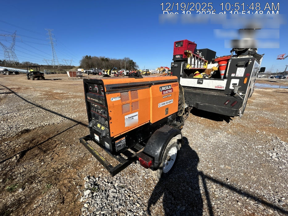 2021 Lincoln Electric Vantage 322 Vantage 322 Ready Pak 3 w/ Decals, ORANGE (includes trailer, cable rack, fender light kit) NO Telematics