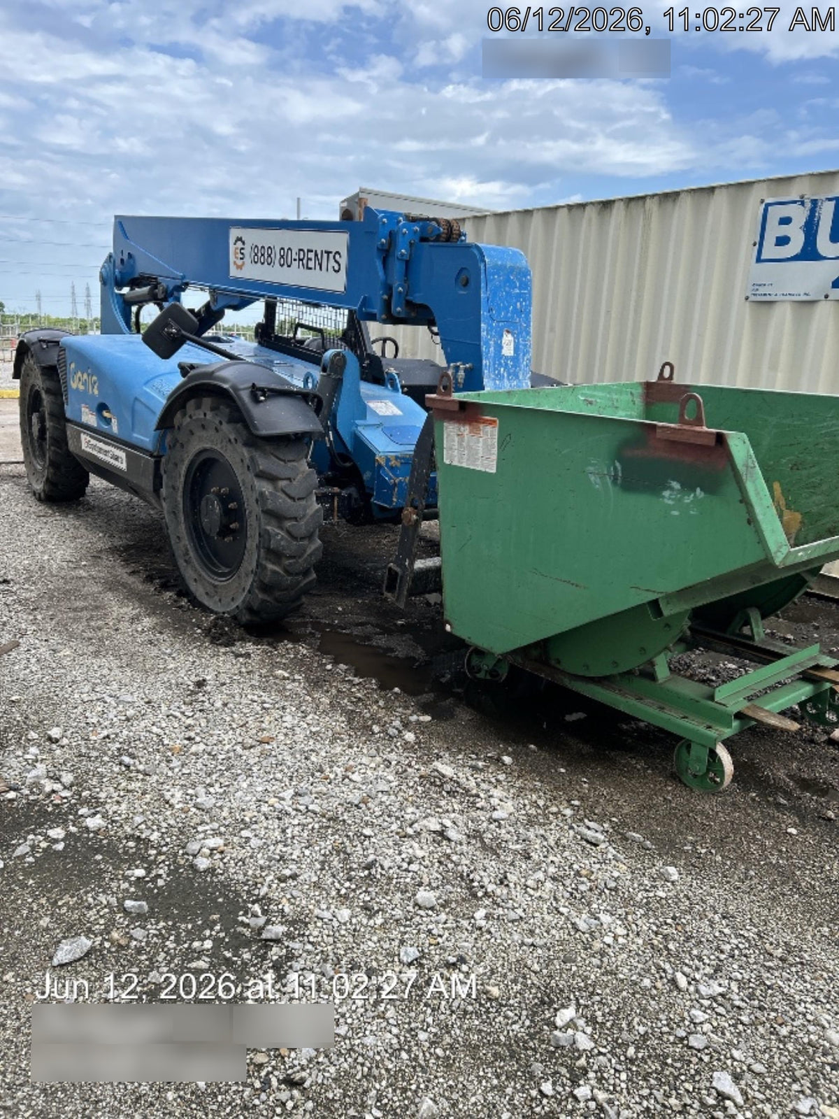 2019 Genie GTH-636 Canopy, Solid RT Tires, LED Work Lights, Beacon 60" QA Carriage, 48" Forks