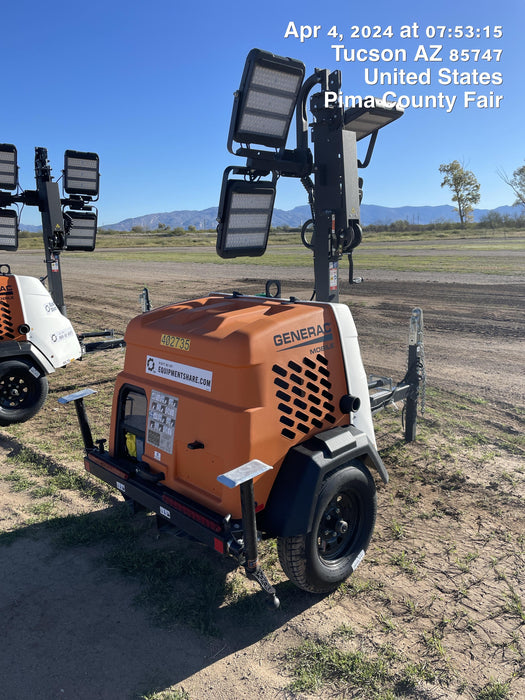 2024 Generac MLT2 Diesel, Flex Switch 120V Input, Powerzone Controller, 
(4) 320W LED Lights, 4kW Generator, 39.9 Gal Fuel Tank, 2" Ball, T3