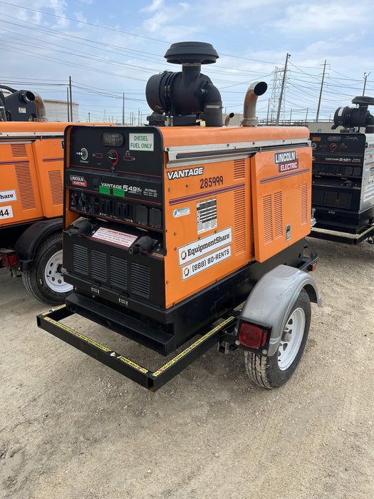 2022 Lincoln Electric Vantage 549X Crosslink Technology, Trailer Mounted, ES Decals, T3