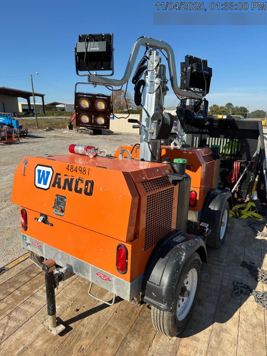 2025 Wanco WLTT-4MM4K Diesel, Mitsubishi L2E, 9.0HP @1800 rpm, Deep Sea Controller, Shore Power Plug, Auto Start, (4) 350W LED Floodlights, 4kW Generator, 60 Gal Fuel Tank, 2" Ball, T3