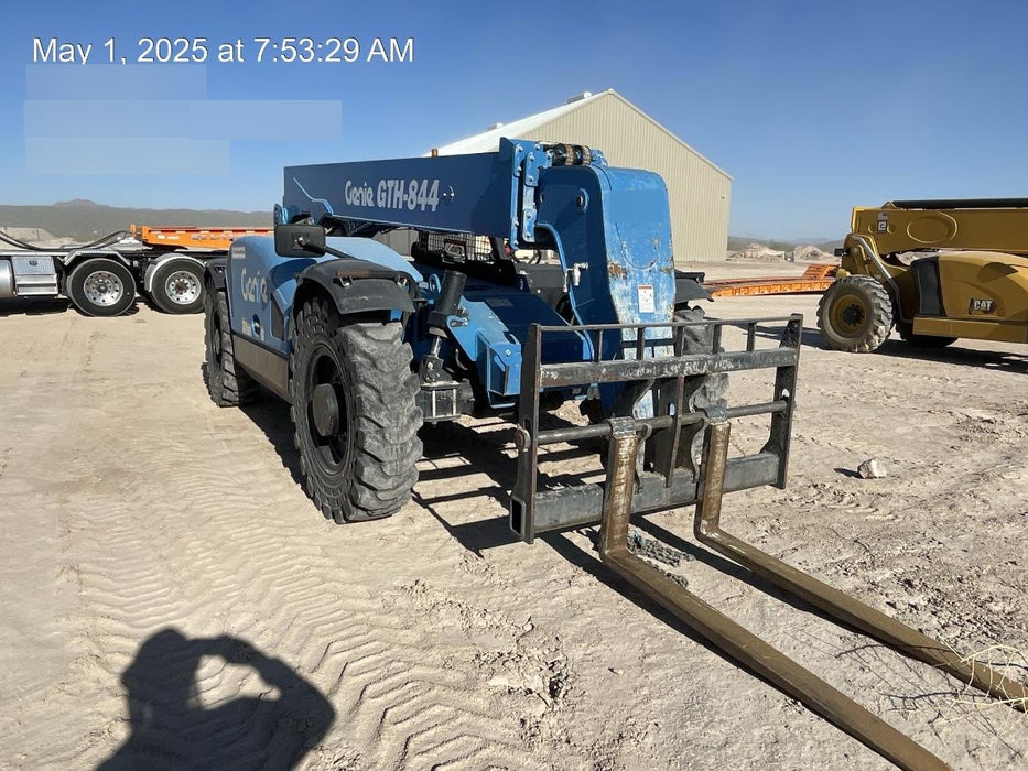 2018 Genie GTH-844 Genie GTH-844 w/Open ROPS, Solid Tires, beacon/work lights, 60" carriage/forks