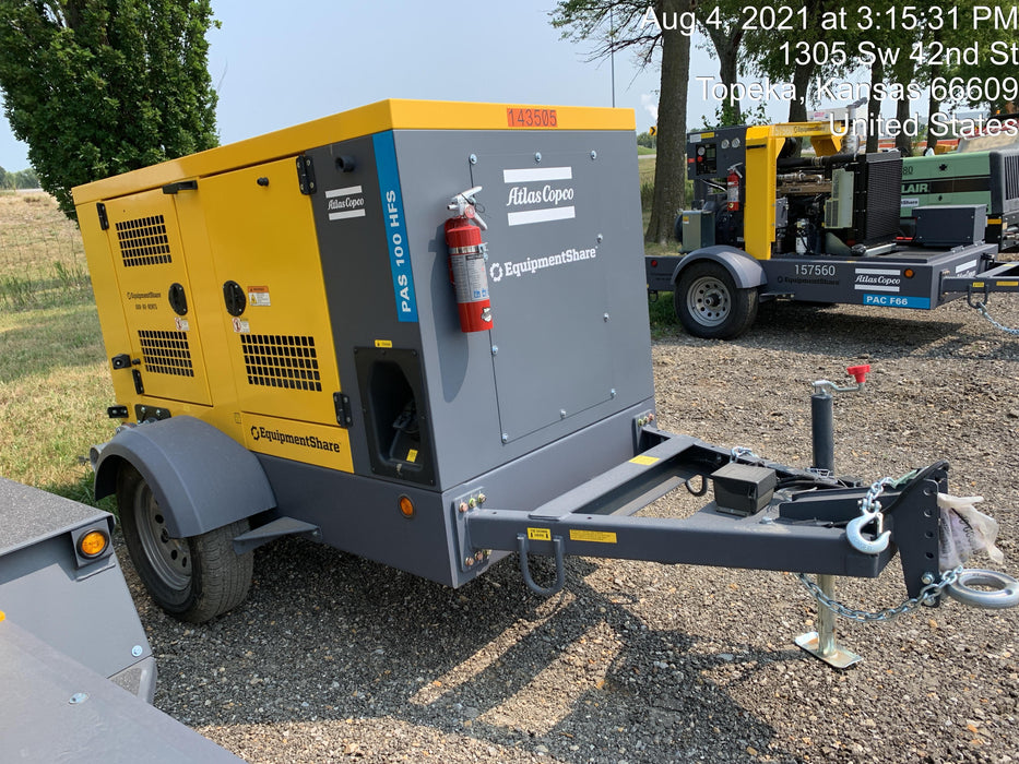 2021 ATLAS COPCO PAS 100 HF CS Enclosed