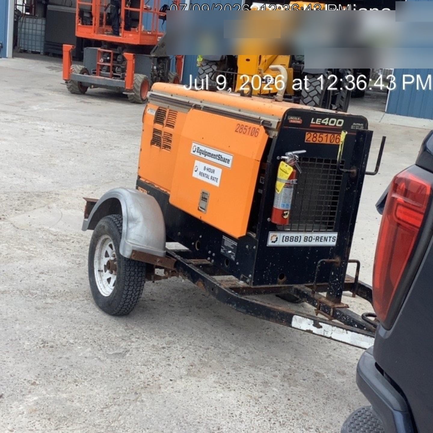 2022 Lincoln Electric LE400 Kubota V1505, Trlr, Cable Rack, Light Kit, ES Decals, T3