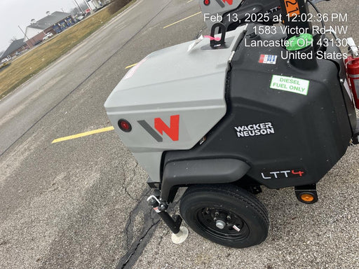 2024 Wacker Neuson LTT4 Diesel, Kohler KDW702, Deep Sea Controller, Auto Start, LED 320W, Bypass Outlet, T3