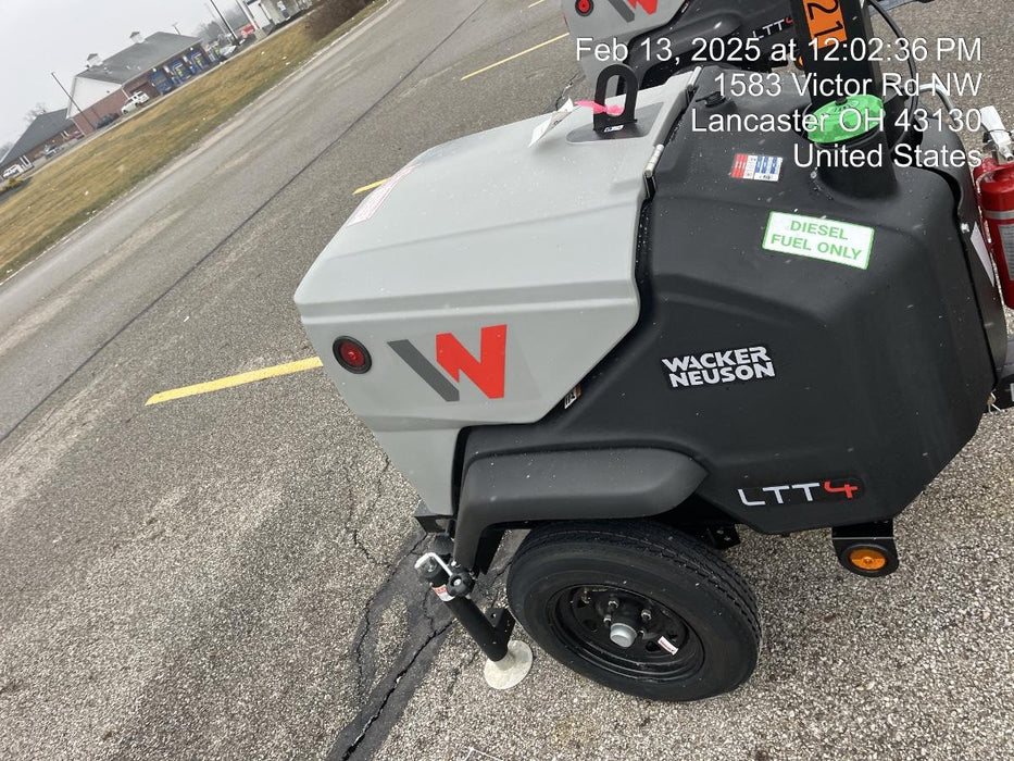 2024 Wacker Neuson LTT4 Diesel, Kohler KDW702, Deep Sea Controller, Auto Start, LED 320W, Bypass Outlet, T3