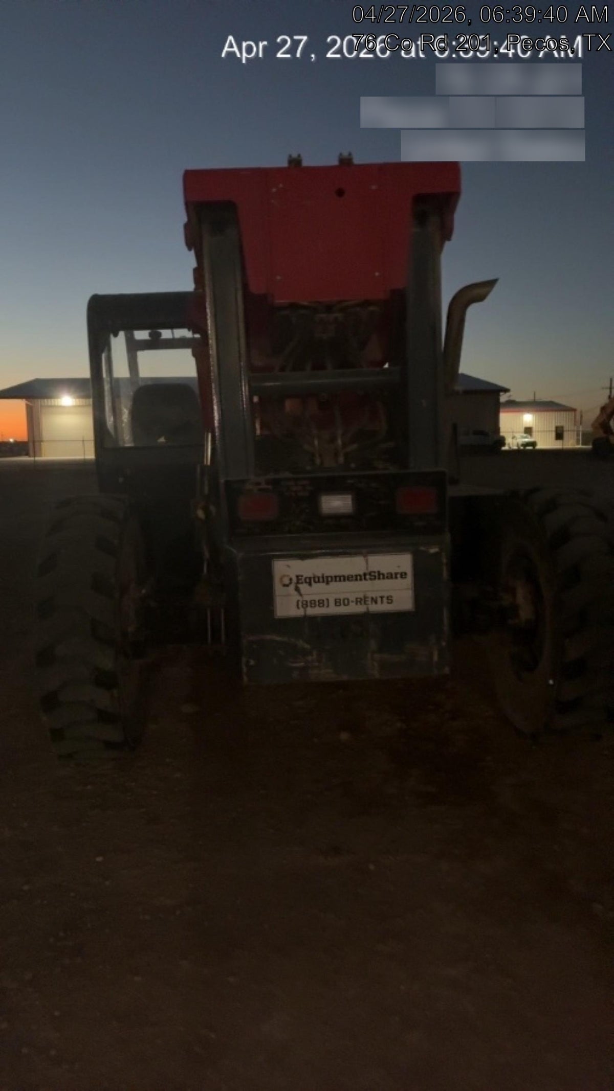 2018 Manitou MTA10055 Manitou MTA10055 - Canopy, Worklights, Beacon, 66" Carriage, 60" Forks, Solid Tires, Aux Hydraulics