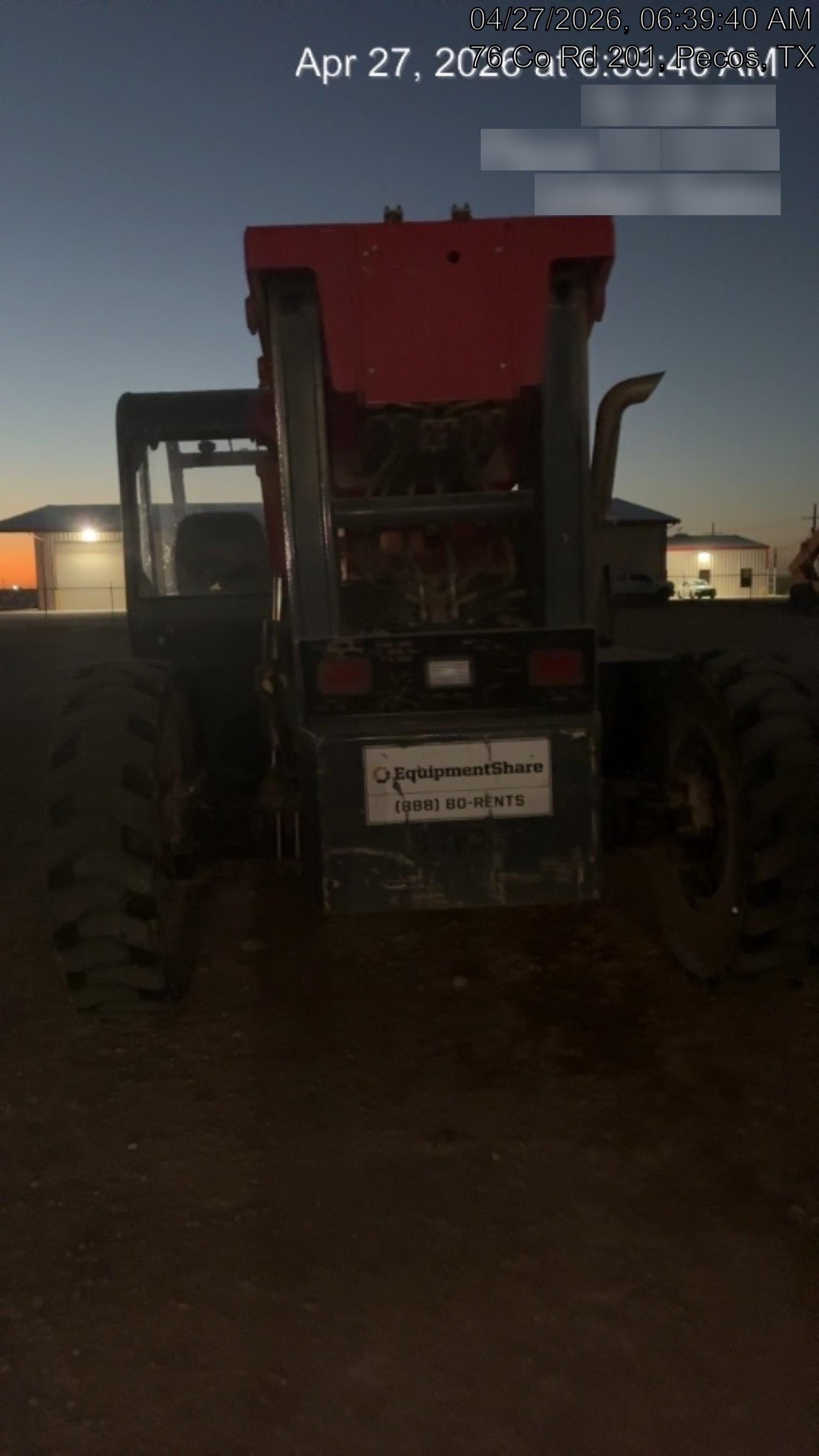 2018 Manitou MTA10055 Manitou MTA10055 - Canopy, Worklights, Beacon, 66" Carriage, 60" Forks, Solid Tires, Aux Hydraulics