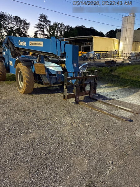 2018 Genie GTH-1056 Genie GTH-1056 w/ROPS, Work Lights, Solid Tires, RH Cab Mesh, Beacon, 60" Carriage and Forks
