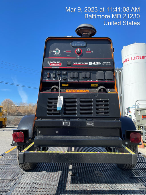 2021 Lincoln Electric Vantage 549X Ready Pak 3, ORANGE (includes trailer, cable rack, fender light kit)