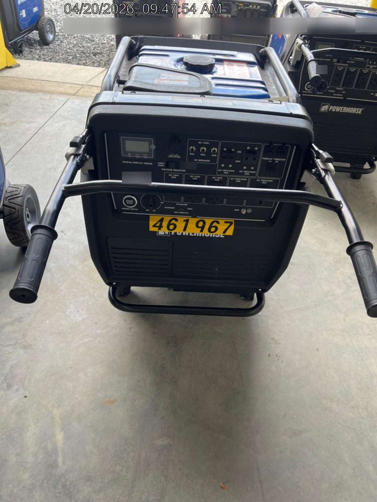2024 Powerhouse POWERHOUSE7500I Powerhorse Inverter Generator, 7,500 Surge Watts, 6,500 Rated Watts, Electric Start, Gasoline, 6.6 Gal Capacity, Part # 74006
