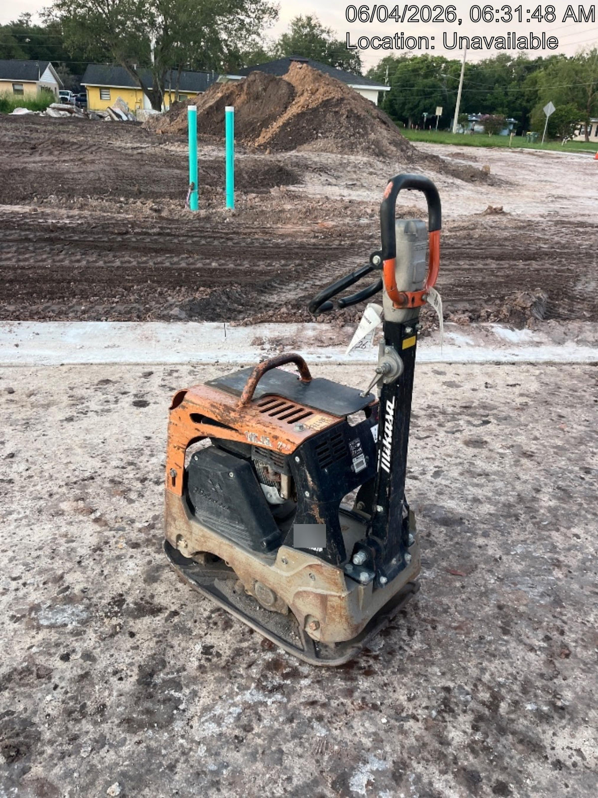 2023 Multiquip MVH158 Honda GX200, 17" Plate, Gas
